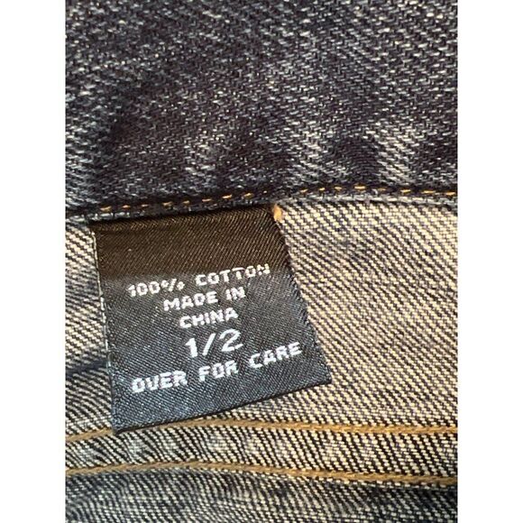 Express Women Painted Splatter Straight Leg Jeans Size 1/2 - Picture 10 of 10